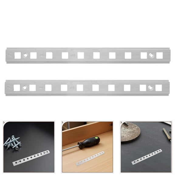 GETAJGHSD 2Pcs Universal Fit Metal Pilaster Shelf Support Strip for Commercial Freezer Fridge