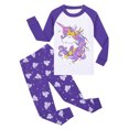 thumbnail image 2 of JUMEYU Boys Sleep Set Long Sleeve Printed Top and Pants Casual Indoor Homewear for Boys 1T 2T (Purple,1-2 Years), 2 of 8