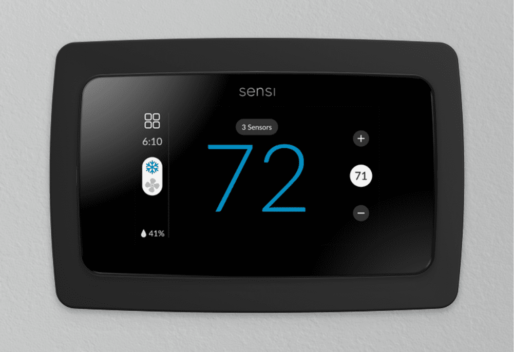 Sensi Wall Plate for Sensi Touch 2 and Sensi Lite Thermostats, Black