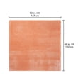 thumbnail image 4 of HOMETRENDS Velvet Plush Italian Clay Polyester Throw, 50” X 60”, 4 of 4