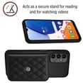 thumbnail image 4 of Allytech Galaxy A25 5G Wallet Case with Shoulder Strap, Luxury PU Leather RFID Blocking Protectve Anti-Scratch Bumper Cards Slots Magnetic Closure Phone Case Cover for Samsung Galaxy A25 5G, Black, 4 of 9