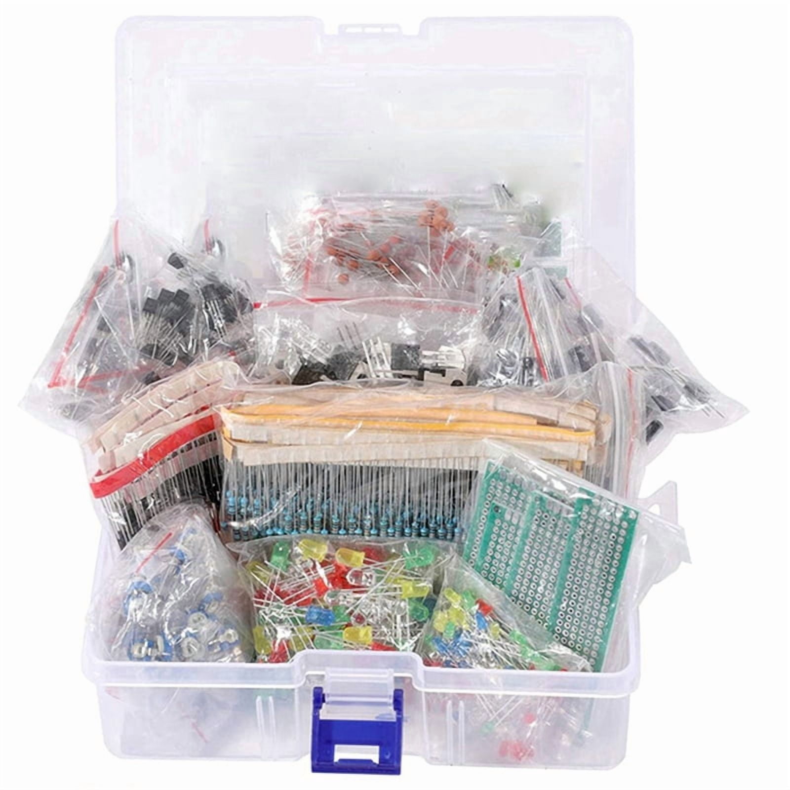 3636PCS DIY Electronics Components Kit Assortment Resistors LED Triode Capacitors Diodes PCB Potentiometer Resistanc
