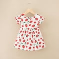 thumbnail image 2 of Tkrady Dress for Girls Spring Summer New Cute Crewneck Print Fashion Princess Dresses, Sizes 1-6 Years, 2 of 6