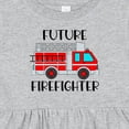 thumbnail image 4 of Inktastic Future Firefighter Red Fire Truck Engine Girls Baby Dress, 4 of 5