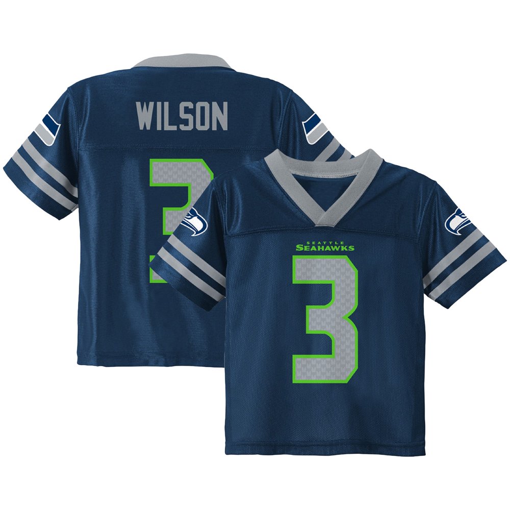Youth Russell Wilson College Navy Seattle Seahawks Team