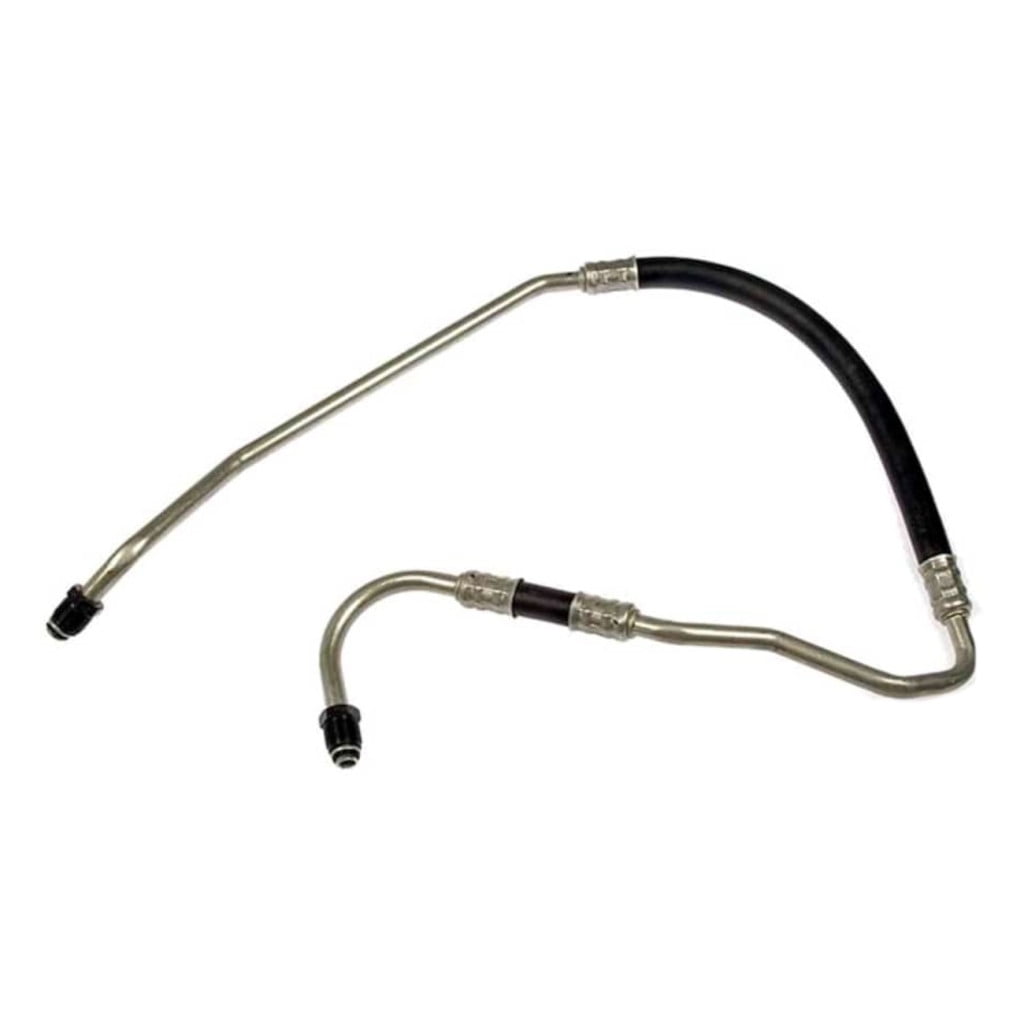 KarParts360 For Chevy S10 1994 1995 Engine Oil Cooler Hose | Rubber/Metal Material | Metallic Gray | Male Threads End 1 | Male Threads End 2 | Replacement For 15953703