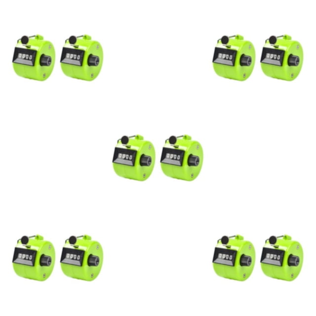 Kenally 2 unids/set contador de conteo manual ampliamente utilizado para un conteo preciso en cualquier lugar conteo manual Tally Green Type2 NO2