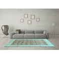 thumbnail image 3 of Ahgly Company Indoor Rectangle Oriental Light Blue Traditional Area Rugs, 2' x 3', 3 of 4