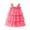 D-Pink, variant on Ulitacool Girls Holiday Dresses Round Neck Sleeveless Floral Holiday Party Outfit Tiered Mesh Dress Dance Party Dresses Lovely Playsuit Pink 2-3 Years
