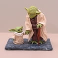 thumbnail image 3 of Figura de acción Yoda de Star Wars, juguete de Pvc, maestro Yoda, bebé mandaloriano, modelo de decoración, regalo de cumpleaños para niños, 3 of 4