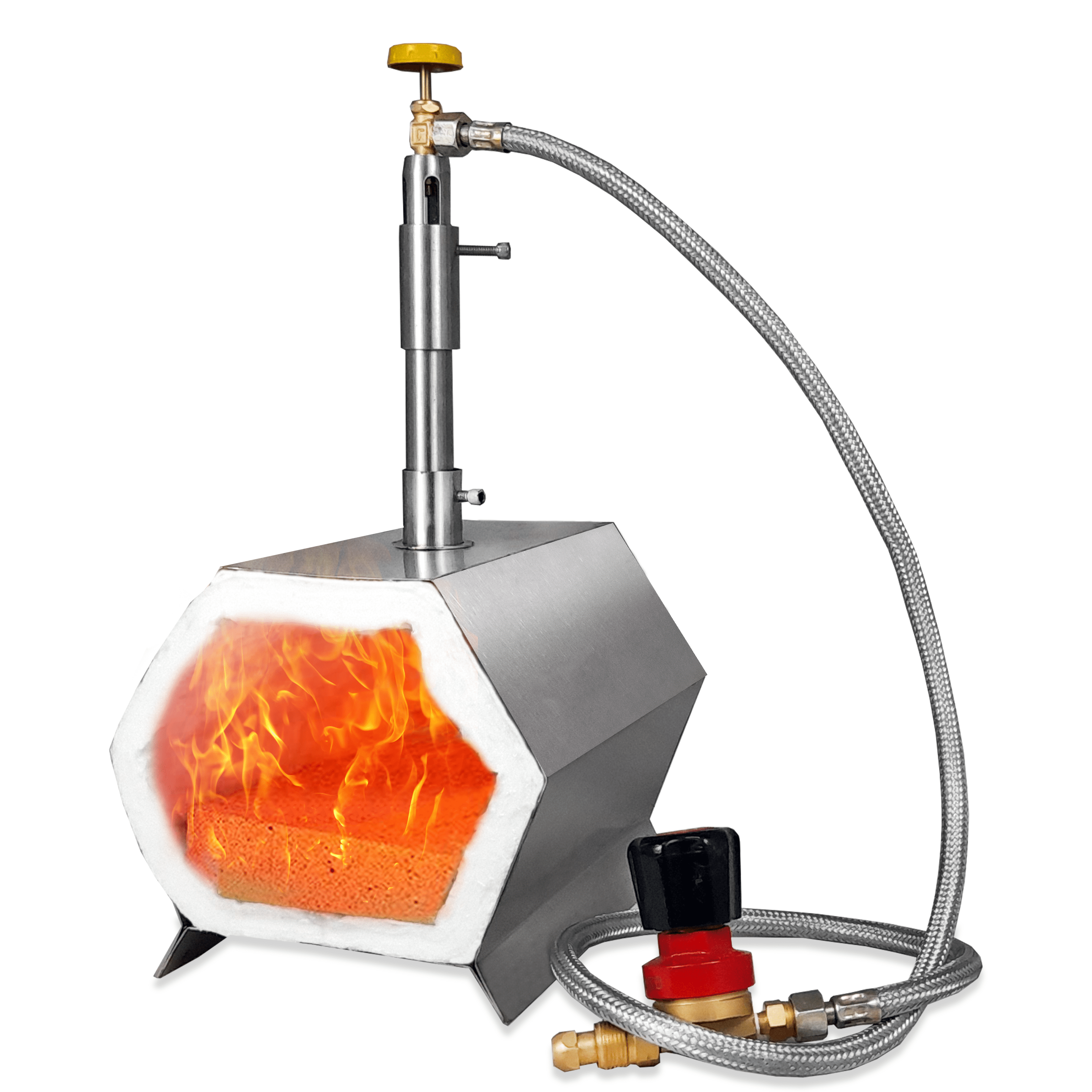 FEBTECH Portable Propane Blacksmith Single Burner, Blacksmithing