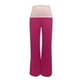 thumbnail image 4 of RUTAYY Women's Casual Sweatpants Low Rise Color Block Wide Leg with Pockets Everyday Wear Comfort Athletic Wear Classic Versatile Trousers, 4 of 4