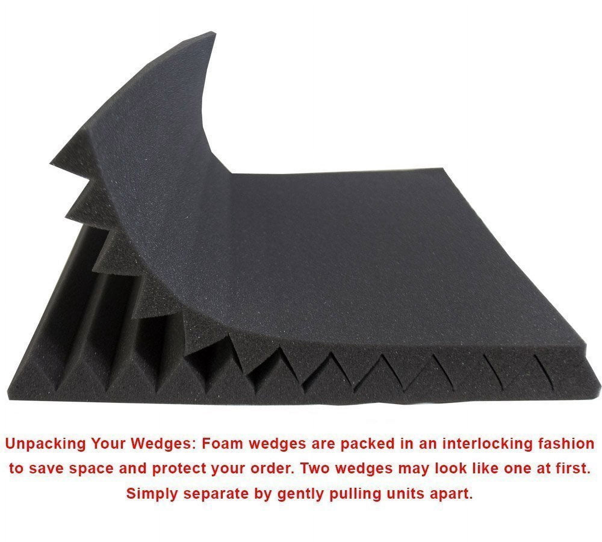 AK TRADING CO AF Acoustic Foam Panels 2H x 12W x 12L Inch Soundproof Tiles