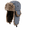 Grey, variant on Ushanka Russian Hat with Aviator Ear Flaps Soft Synthetic Plush Trim and Polyester Shell with Buckle for Women and Men Fall and Mild Winter Daily Wear
