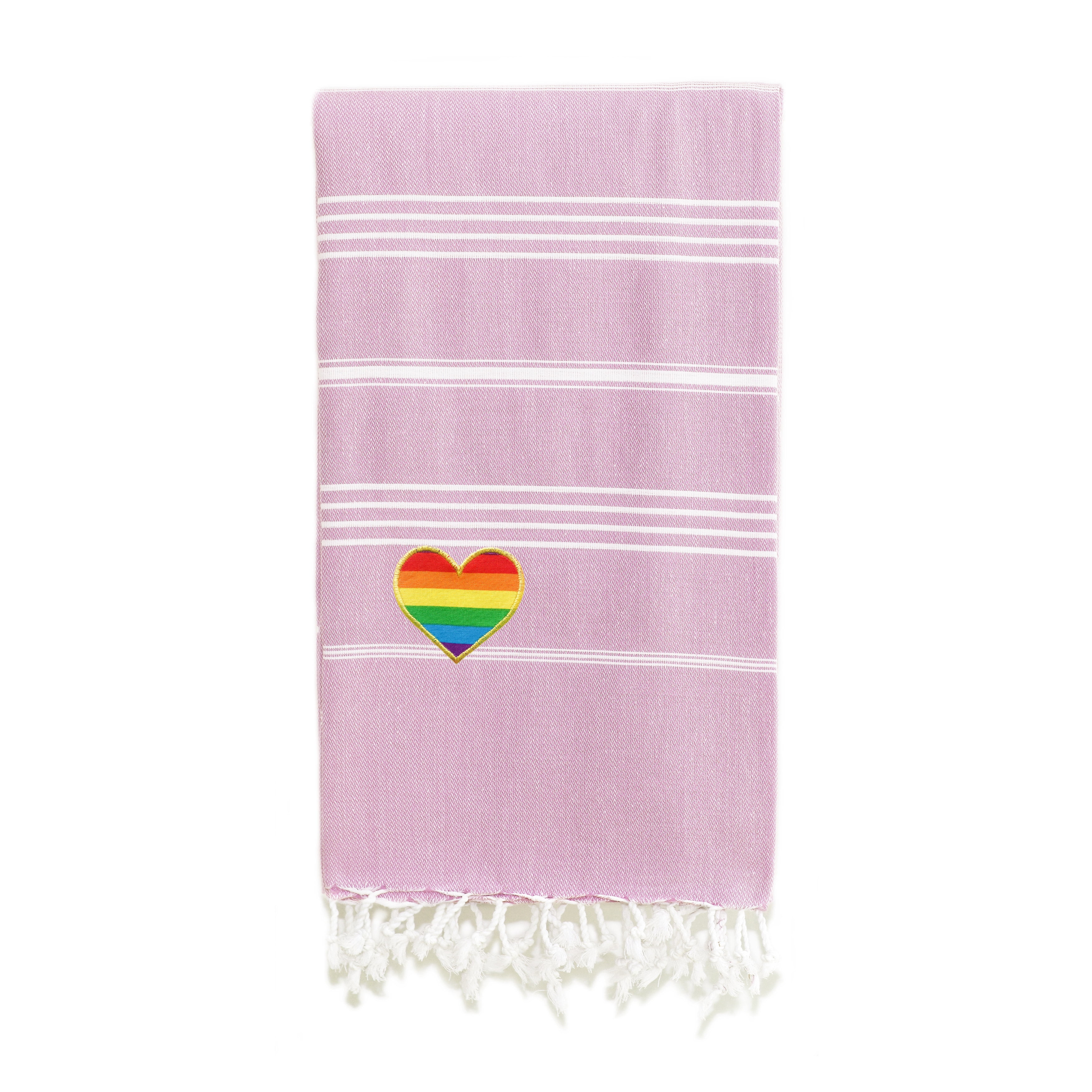Linum Home Textiles Summer Fun Beach Towel Lilac