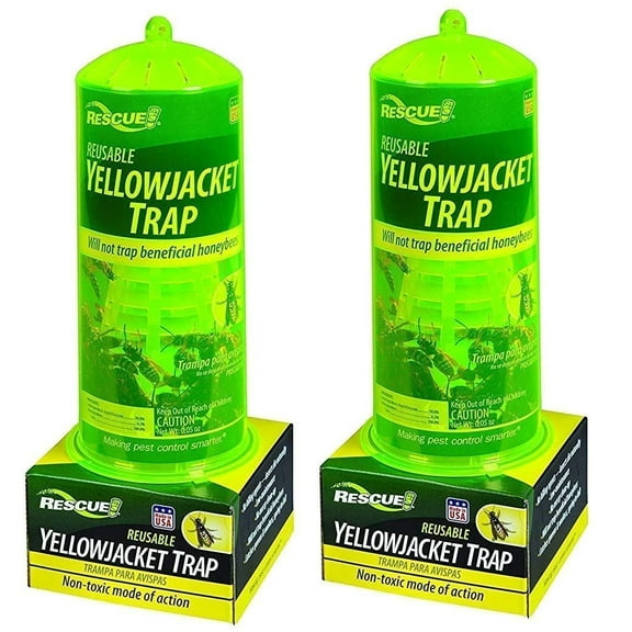 RESCUE Non-Toxic Reusable Trap for Yellowjackets Pack of 2