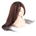 thumbnail image 2 of Mannequin de Cheveux Brun Foncé Coiffeur Coiffure Formation Tressage Tête de Mannequin, 2 of 14