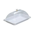 thumbnail image 3 of Siruishop Couvercle de Support à Gâteau Élégant Plat de Service pour Usage Extérieur Intérieur Fromage Maison Blanc, 3 of 8