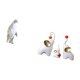 thumbnail image 5 of Escultura de pingüino y , figura coleccionable, artesanía decorativa, estatua de animal de resina, familia para inauguración de la casa, mesa,, 5 of 8