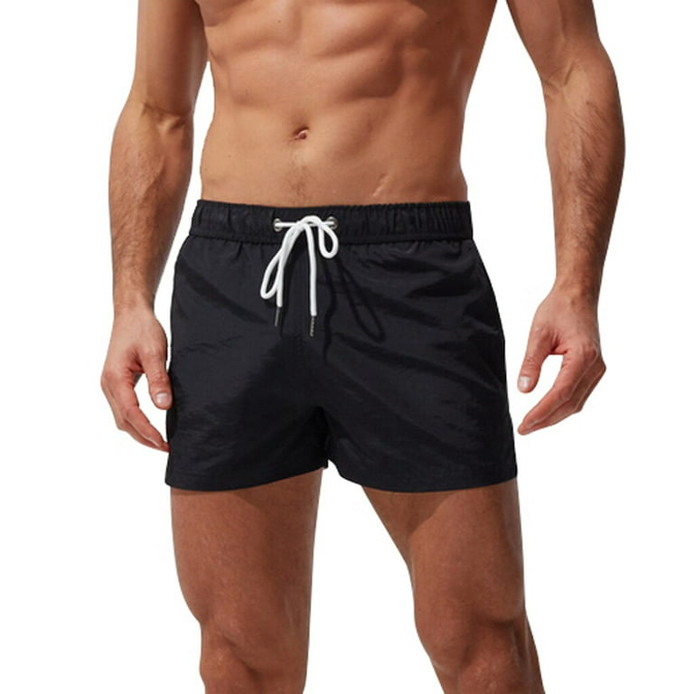 Men'S Swimwear Plus Size Men Breathable Trunks Pants Pockets