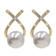 thumbnail image 2 of Fiudx Conjunto de Pendientes de Perlas, Elegantes Pendientes de Perlas Naturales, Joyería de Moda, Aguja de Plata 925, Regalo para Mujer, Accesorios de Boda, 2 of 6