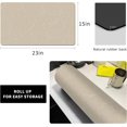 thumbnail image 3 of Coffee Bar Mat,Under Coffee Maker Mat,23"x15"Coffee Tray Mat Under Coffee Machine,Rubber Coffee Maker Mat,Under Appliance Mats,Silicone Hot Mat for Coffee Machine,Dish Drying Mat, Marble Beige, 3 of 8