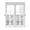 Black, variant on Half Window Curtain 36 Inches Long, Black White Window Treatment Curtain Drapes, Cartoon Farmhouse Retro Small Tier Curtains for Bathroom Over Sink, 27.5"x36", 2 Panels