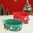 thumbnail image 1 of Cesta de Regalo Navideña de Cuerda Tejida a Mano, Cesta de Almacenamiento de Papá Noel, Cesta de Regalo, Bolsa de Manzanas, Bolsa de Mano, Bolsa de Dulces, Bolsa de Vino, Cesta de Almacenamiento de E, 1 of 6
