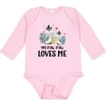 thumbnail image 3 of Inktastic Zebra My Paw Paw Loves Me Boys or Girls Long Sleeve Baby Bodysuit, 3 of 5