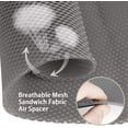 thumbnail image 2 of 10L0L Golf Cart Seat Covers for EZGO TXT RXV &Club Car DS,Washable Mesh Bench Seat Cover-Gray Beige, 2 of 7