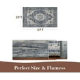 thumbnail image 2 of -Runner Rug X Rugs for Living Room- Machine Washable Rug-Soft Living Room Rug-Vintage Non Slip Carpet-Rugs for Bedrooms Dining Office, 2 of 7