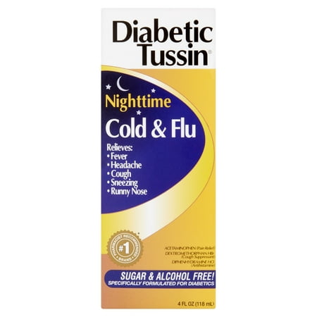 UPC 760569452046 product image for Diabetic Tussin Cold & Flu Liquid Symptom Relief, 4 oz | upcitemdb.com