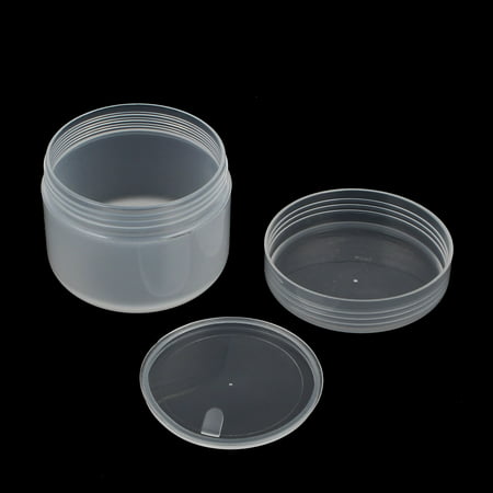Clear Plastic Cosmetic Empty Jar Pot Face Cream Eyeshadow Bottle 50g for