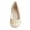 GOLD, variant on Women Bridal Slip On Wedding Shoes Party Dress Low Heel Pumps Shoes LUVLY