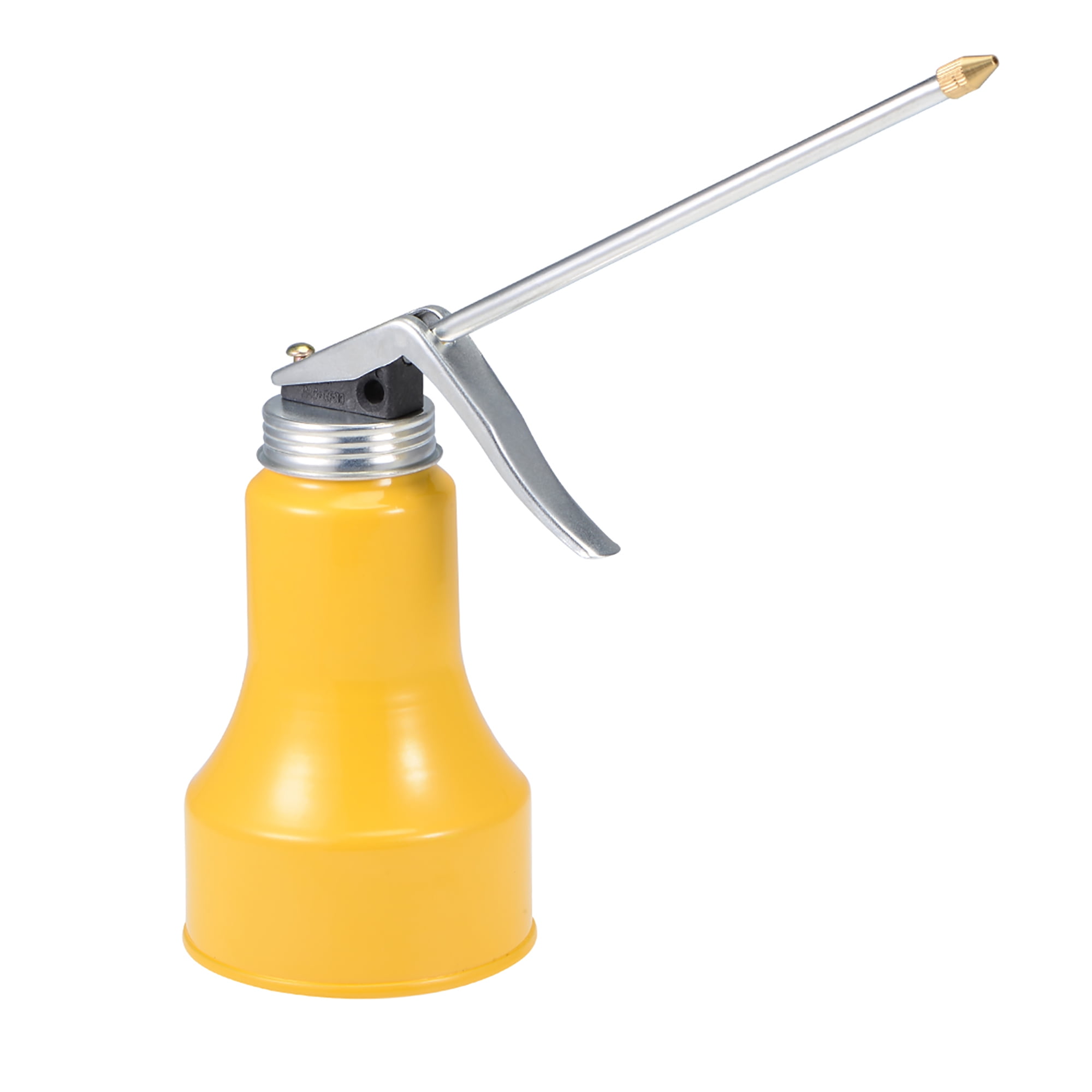 Oil Can Pump Oiler,450ML Metal High Pressure Lubrication Bottle Manual