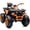 Orange, variant on Hikiddo 24V Kids ATV 4 Wheeler, 2-Seater Powered Ride on ATV Toy for Big Kids w/ Bluetooth, 400W Motor - White