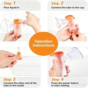 AJZIOJIRO Portable Ultrasonic Compressor Humidifier Handheld Personal Steam Inhaler Adjustable Cold Mist