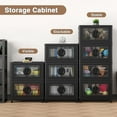 thumbnail image 5 of BROVIEW 480Qt Plastic Storage Bins with Lids,  Large Stackable Storage Bins with Wheels, 120Gal Collapsible Closet Organizer and Storage Drawers, Storage Cabinets for Home, Office, 4 Pack, Black, 5 of 9