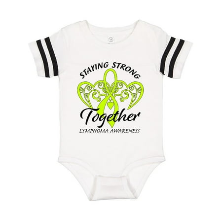 

Inktastic Lymphoma Awareness Staying Strong Together Gift Baby Boy or Baby Girl Bodysuit