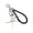 Black, variant on Stylish Star Keychain Decoration With Rhinestones Sturdy Rope Aloy for Elegant Designs In Your Daily Use Items