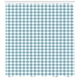 thumbnail image 3 of Geometric Shower Curtain, Ornamental Interlacing Squares Art Deco Inspired Pattern Relaxing Design, Fabric Bathroom Set with Hooks, 69W X 84L Inches Extra Long, Pale Blue and White, by Ambesonne, 3 of 3