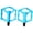 Blue, variant on Mosiee Mountain Bike Nylon Pedals Ultra Light Du Bearing Road Bicycle 14Mm Pedals Orange