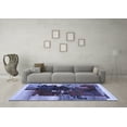 thumbnail image 3 of Ahgly Company Indoor Rectangle Abstract Blue Contemporary Area Rugs, 2' x 3', 3 of 4