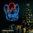 thumbnail image 2 of Glowneon French Bulldog Christmas Neon Sign, French Bulldog Led Light, French Bulldog Christmas Led, 2 of 4