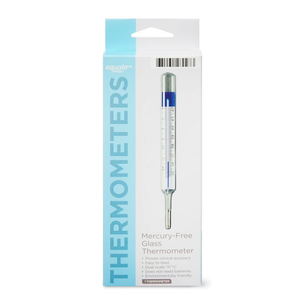 Equate MercuryFree Glass Thermometer