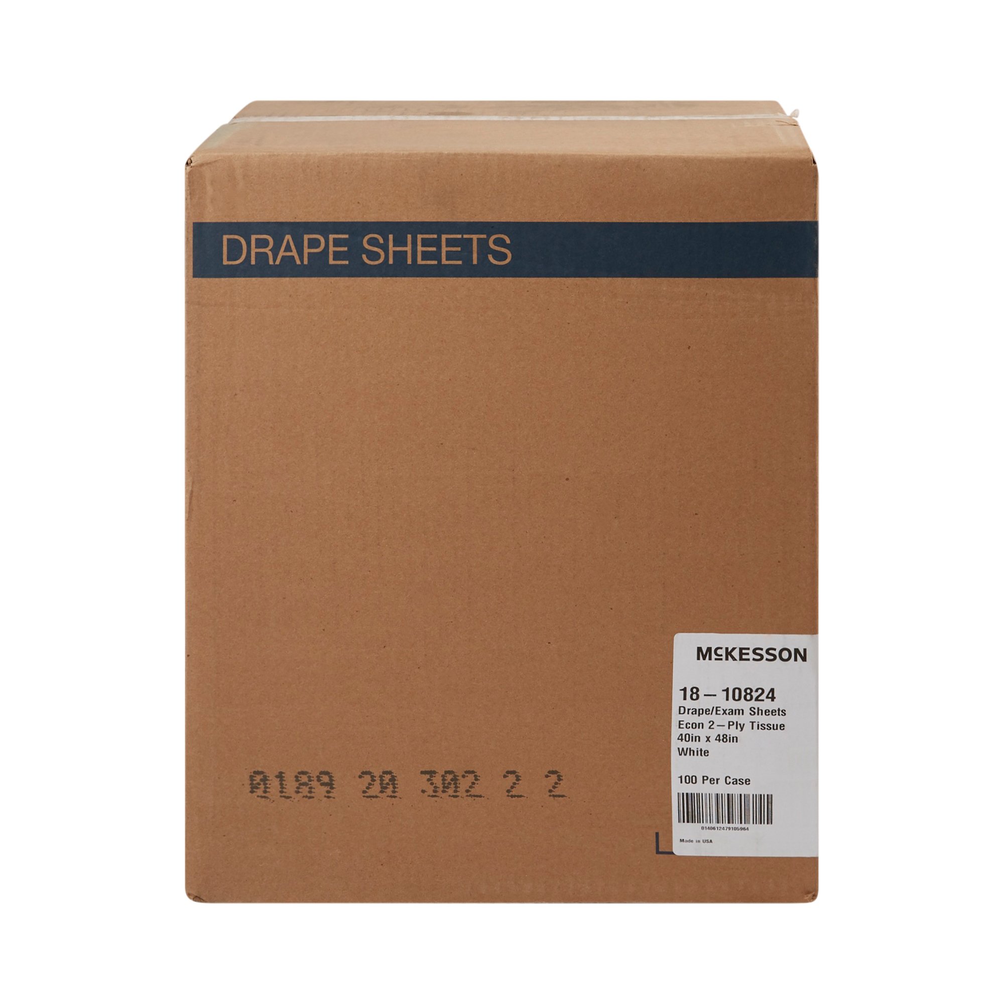 McKesson Exam Drape Sheets for Physical, Medical - Tissue, 40 in x 48 in, 100 Ct