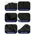 thumbnail image 2 of Plus Size - 3pcs Men'S Suit Blazer Vest Pants Lapel Collar Two Button Flap Pockets for Business Occasion Job Interview Commuting Or Daily Wear Men Elegant Attire, PLUS SIZE, 2 of 7