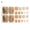 6#, variant on opvise 1 Set Toe Nail Stickers Waterproof Self-adhersive Nail Art Women Manicure Toenail Wraps Stickers for Girl