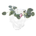 thumbnail image 4 of OFFIGAM 1Set Chair Back Flower White Cloth Plastic Decorative Wedding Theme Party Home Gathering, 4 of 8