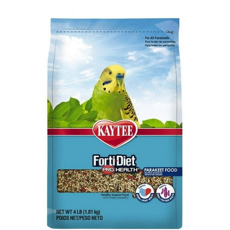 Kaytee Forti-Diet Pro Health Parakeet Food 4 lbs Pack of 4
